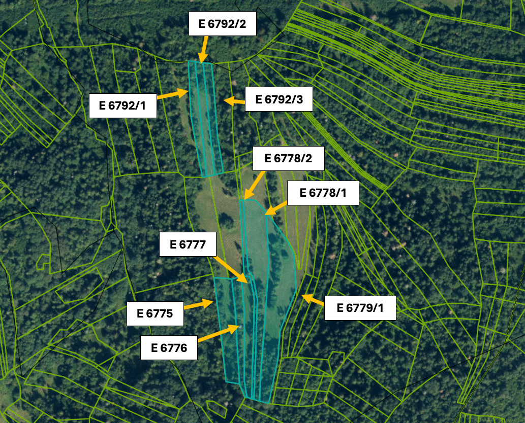 Polomka - 12.319 m2 ORNÁ PÔDA v pozemkových úpravách - 15