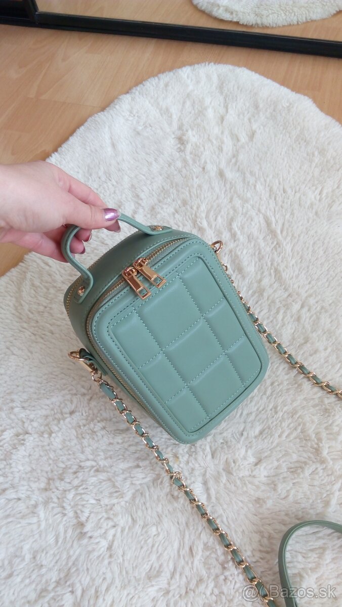 Crossbody kabelka mentolová - 15