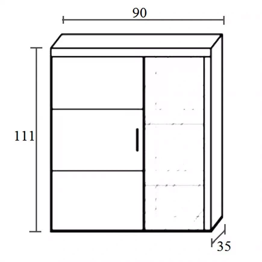 Obývacia stena - zostava dekor Slivka - 15