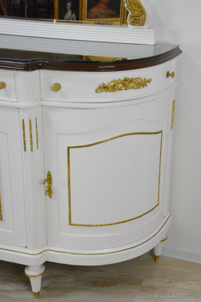 Zámecký jídelní set - 11 částí - zdobený bronzem - 15