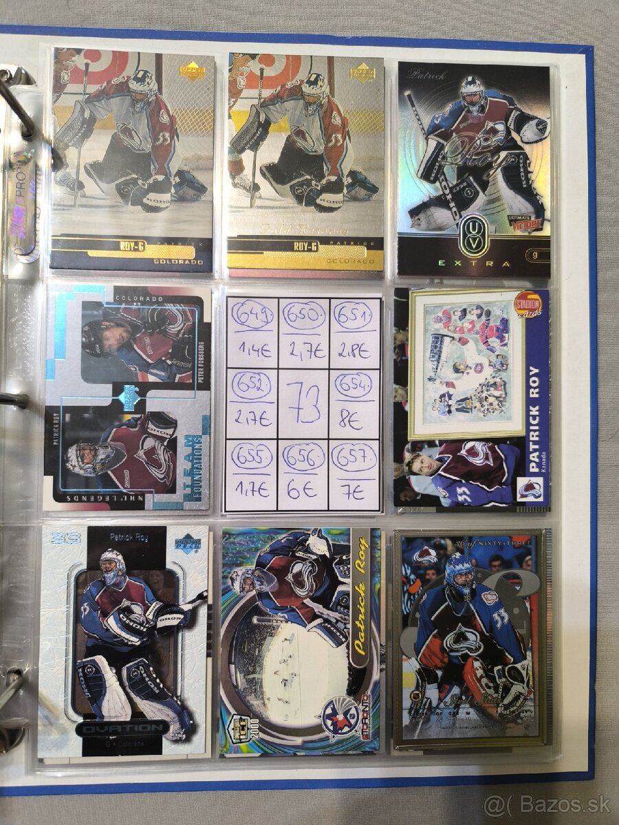 Hokejové kartičky - Patrick Roy 3 - 15
