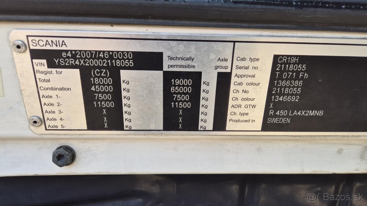 Prodám SCANIA R450 N320 HIGH LINE EURO 6 - 15