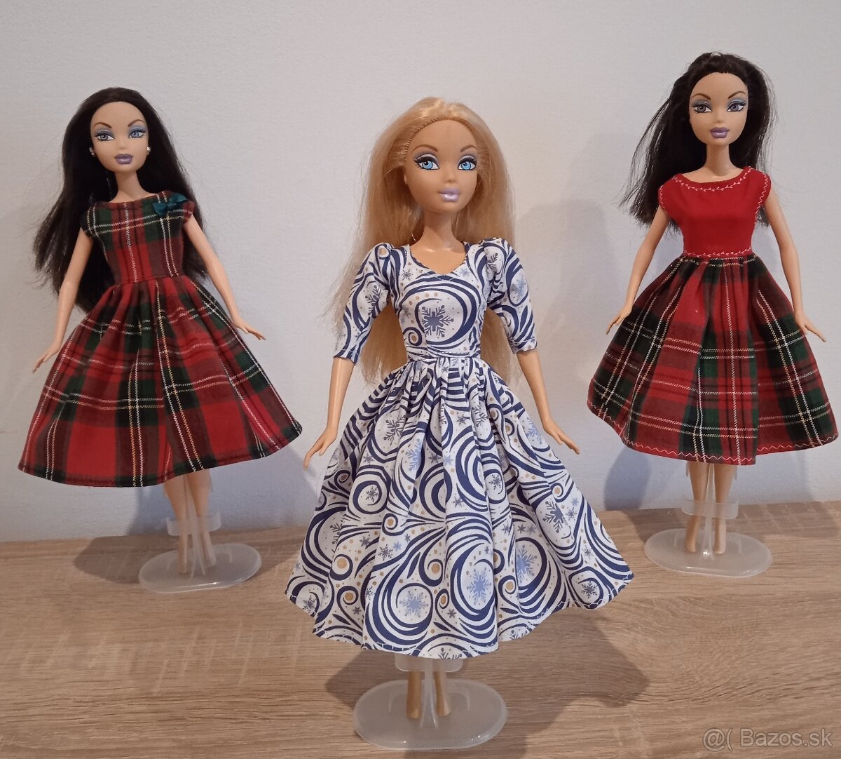 Barbie -vianocne šaty pre Barbie - 15