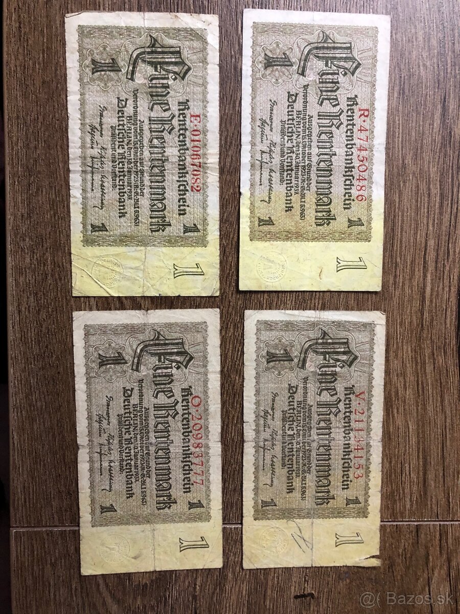 Bankovky DEUTSCHLAND 1 - 15