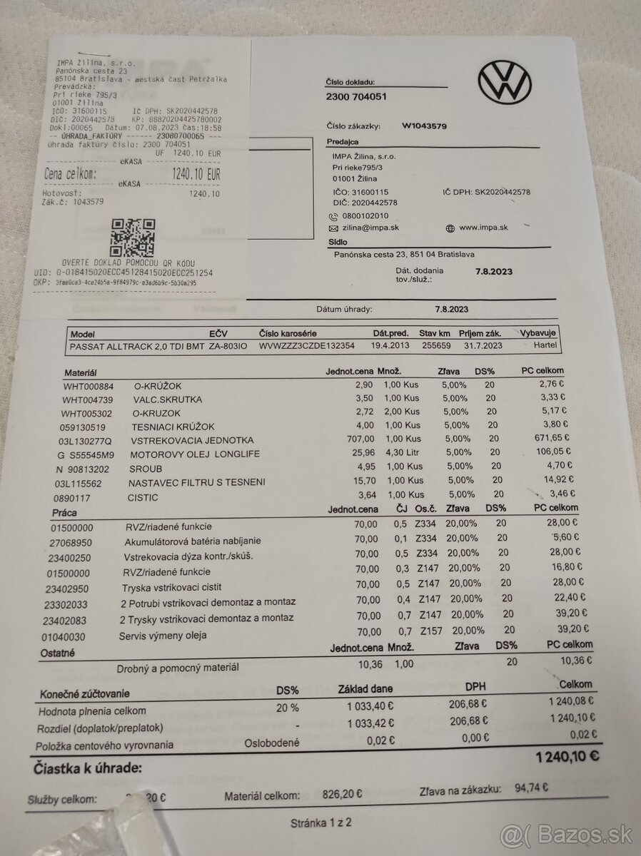 VW Passat Alltrack 130kw 4motion r.2013 - 15