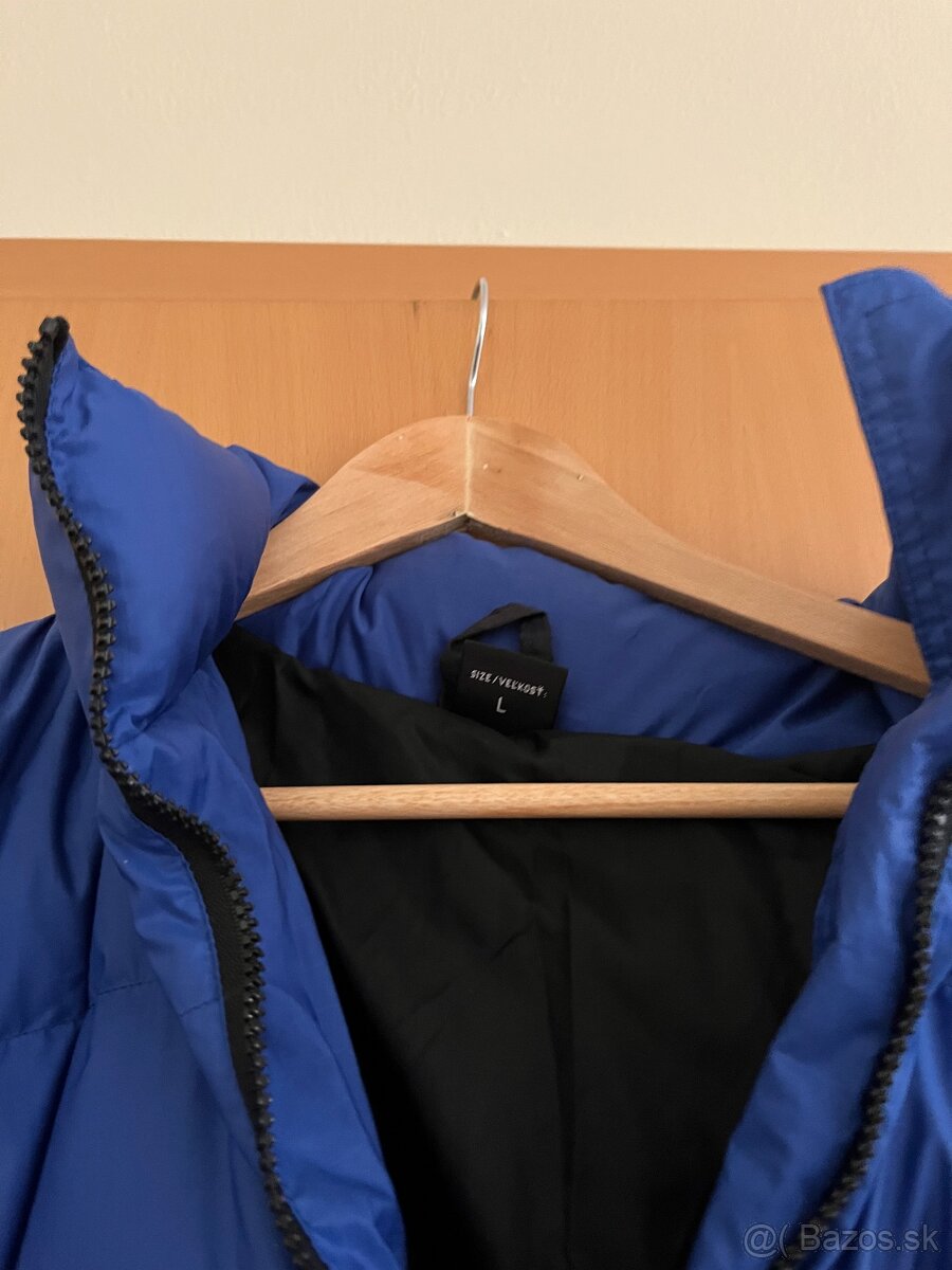 Modrá pánska páperová bunda - 15