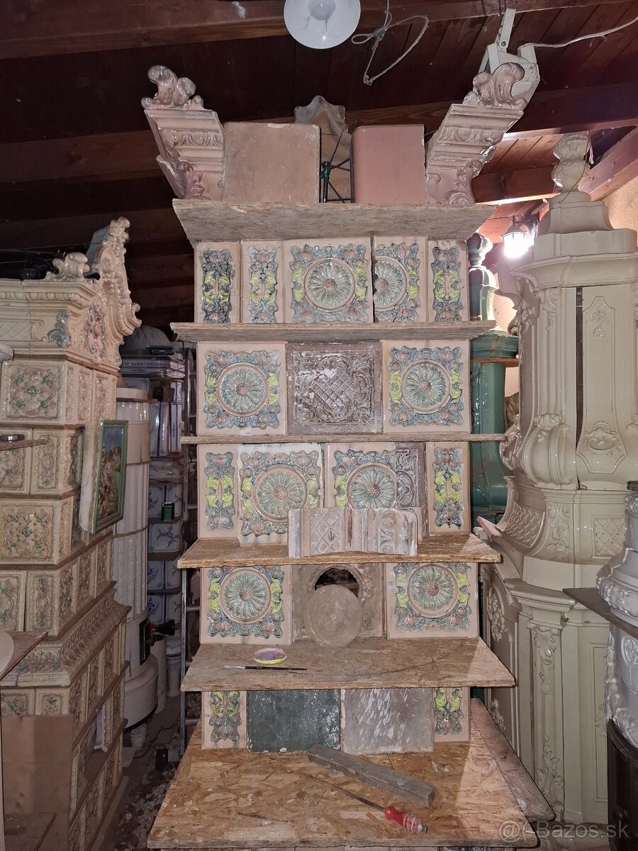 Kachlová pec historická - 15