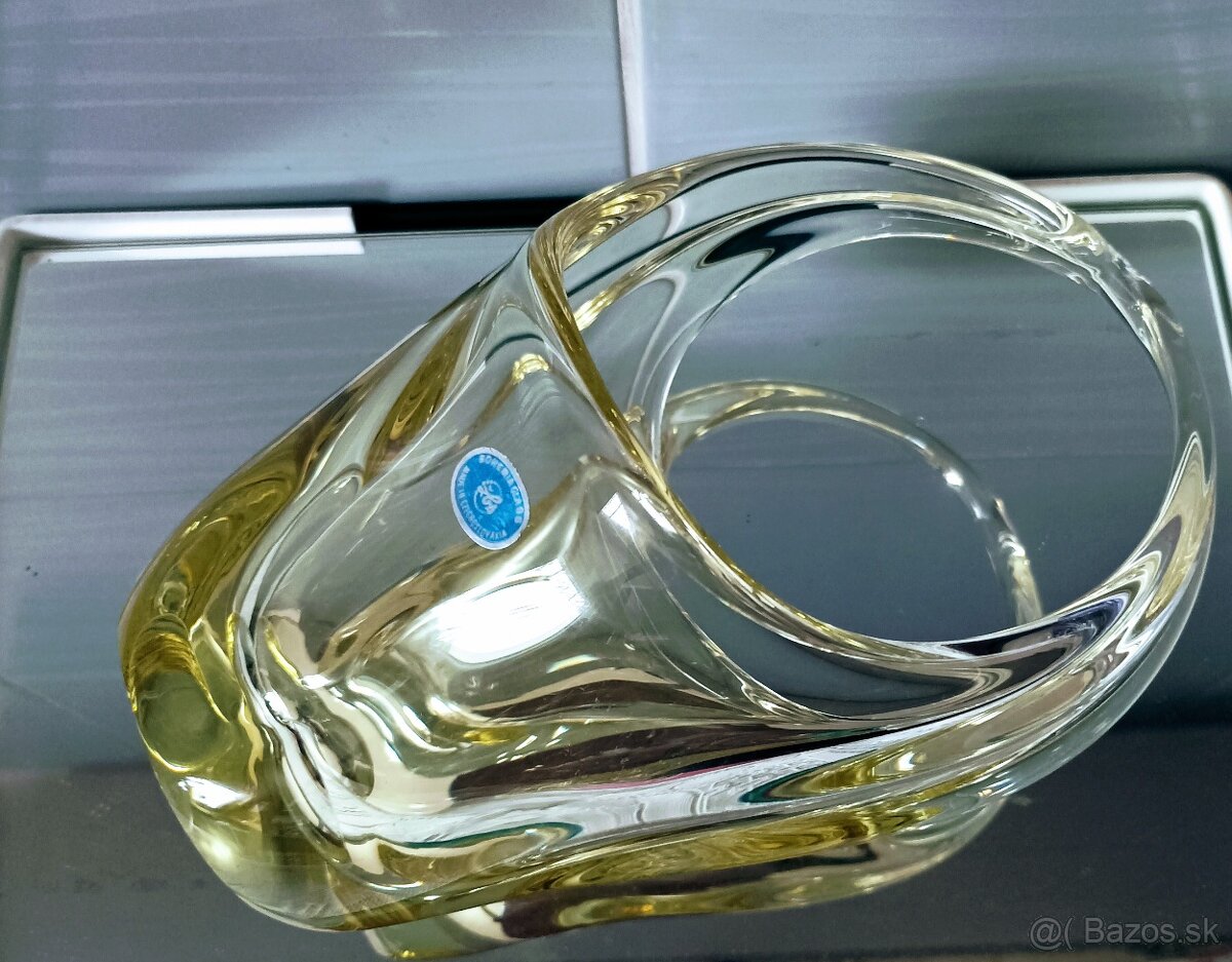 Hutné sklo - váza, popolník - 15