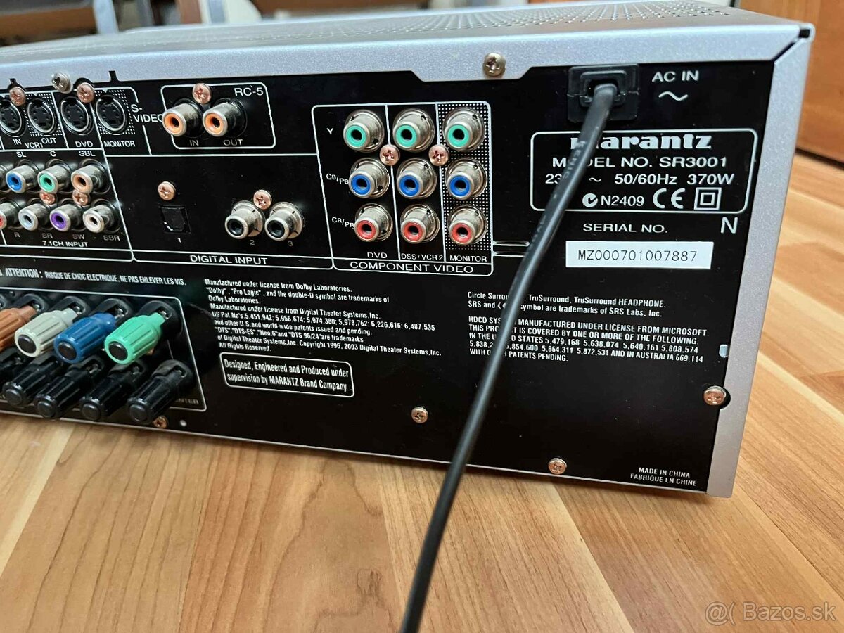 predam AV recevier marantz SR3001 a repro Yamaha - 15