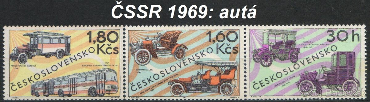 Poštové známky, filatelia: ČSR+ČSSR, slávne série B - 15