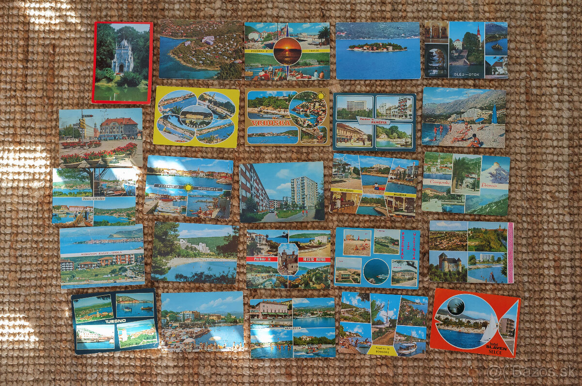 Staré prázdninové pohľadnice Juhoslávia, Chorvátsko - 15