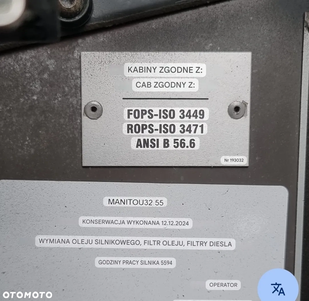 Manitou MRT3255+ PRIVILAGE Teleskopický manipulátor 32 metro - 15