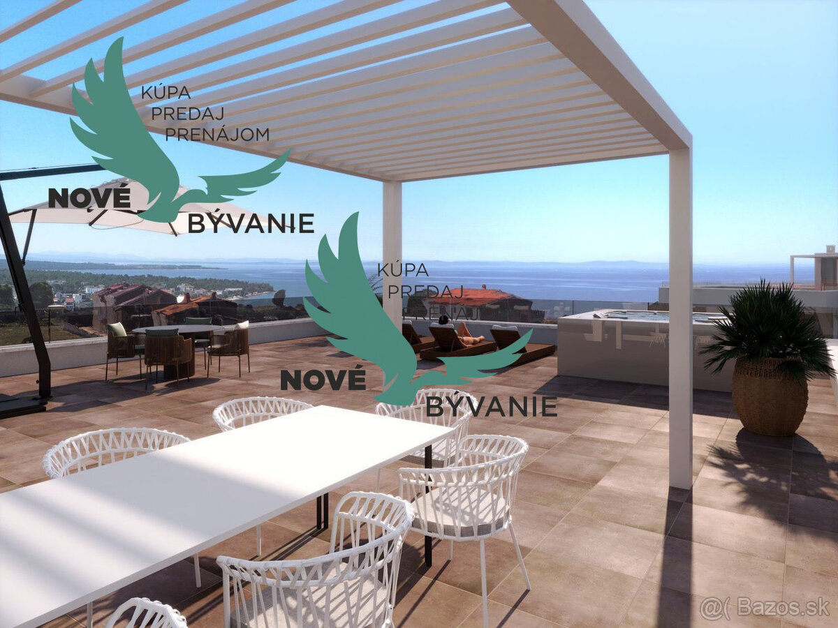 Novostavba apartmánu len 150m od mora s výhľadom na more vo - 15