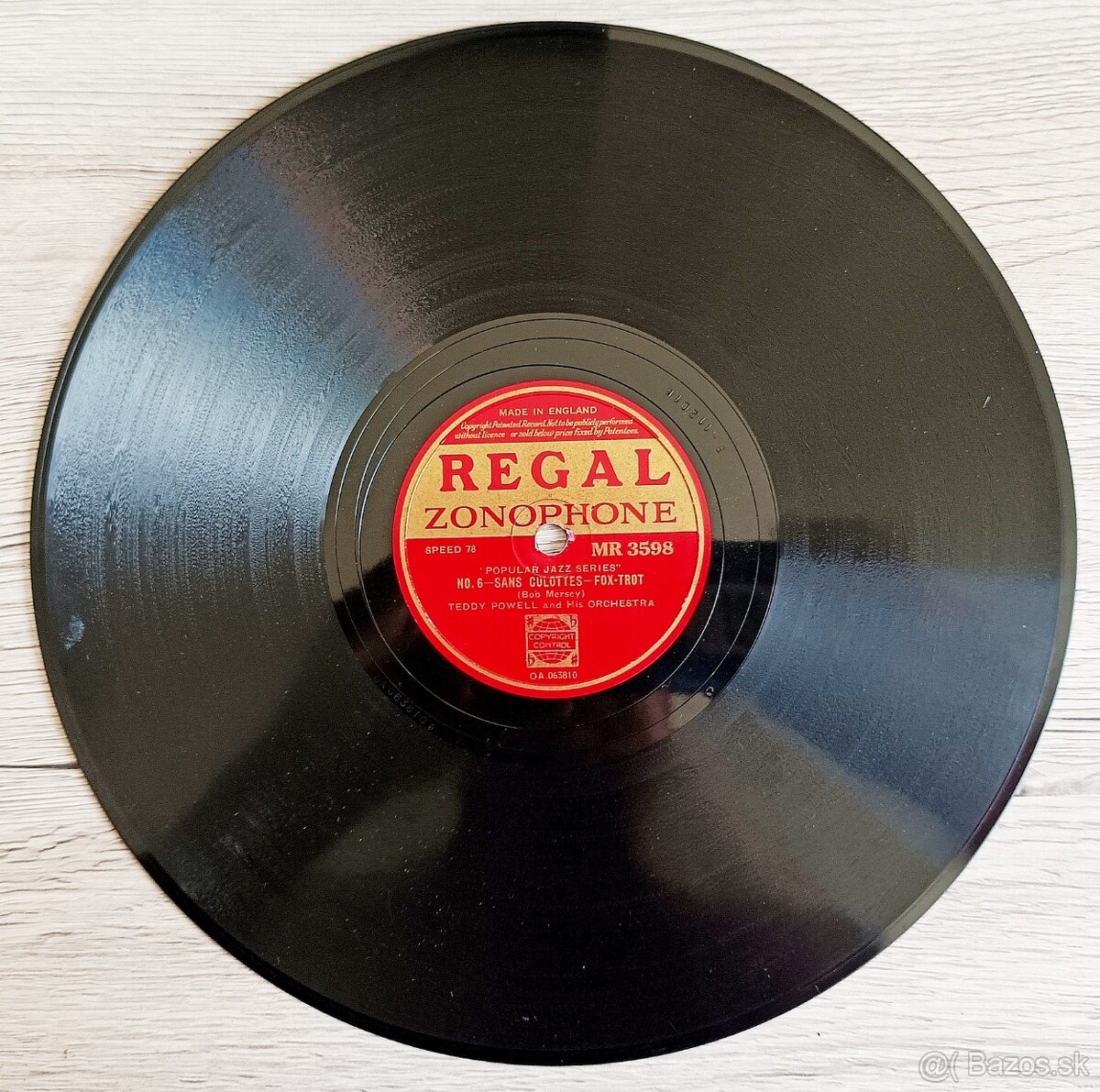 9 starožitných šelakových gramodesek americký jazz, swing - 15