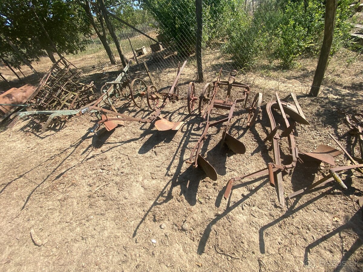 Slniečková konská hrabačka kosačka pluhy a iné - 15