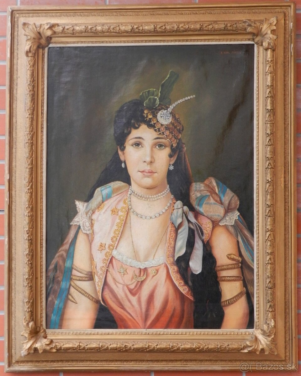 Starožitné obrazy s motívom Portrétovým - 15