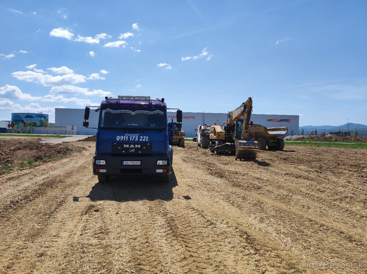 Preprava sypkých materiálov - NOSNOSŤ 8T - 15