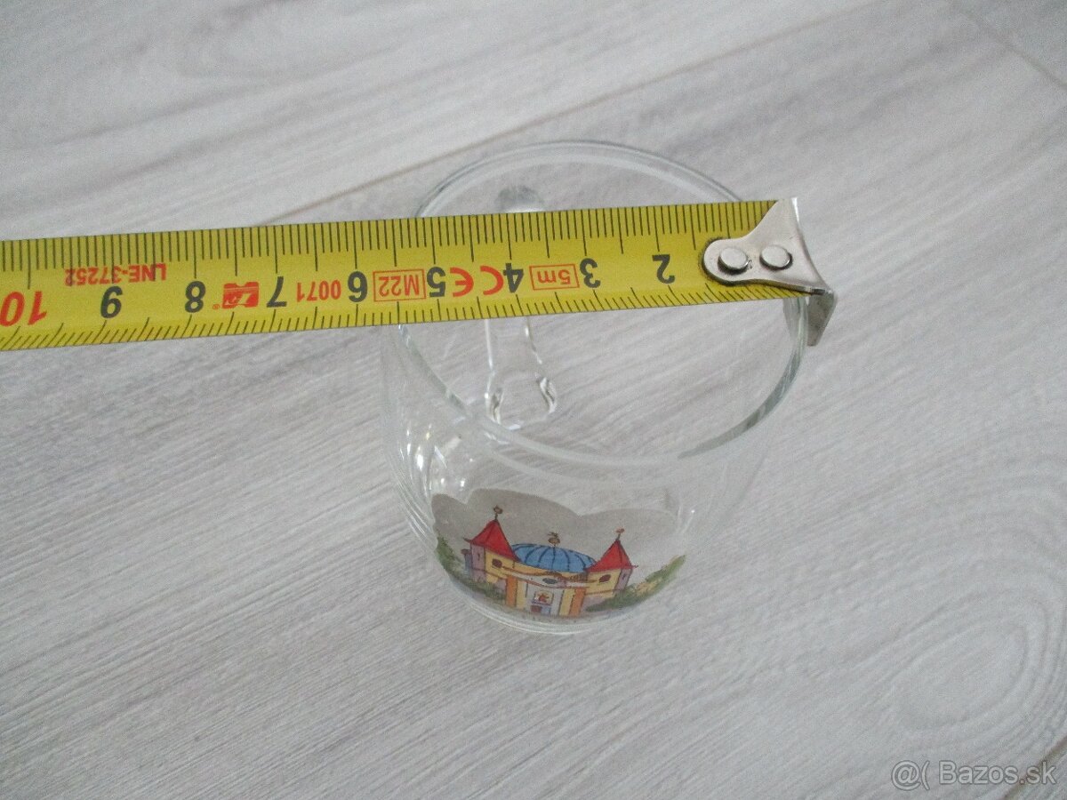 sadu troch starožitných sklenených pohárov - 15