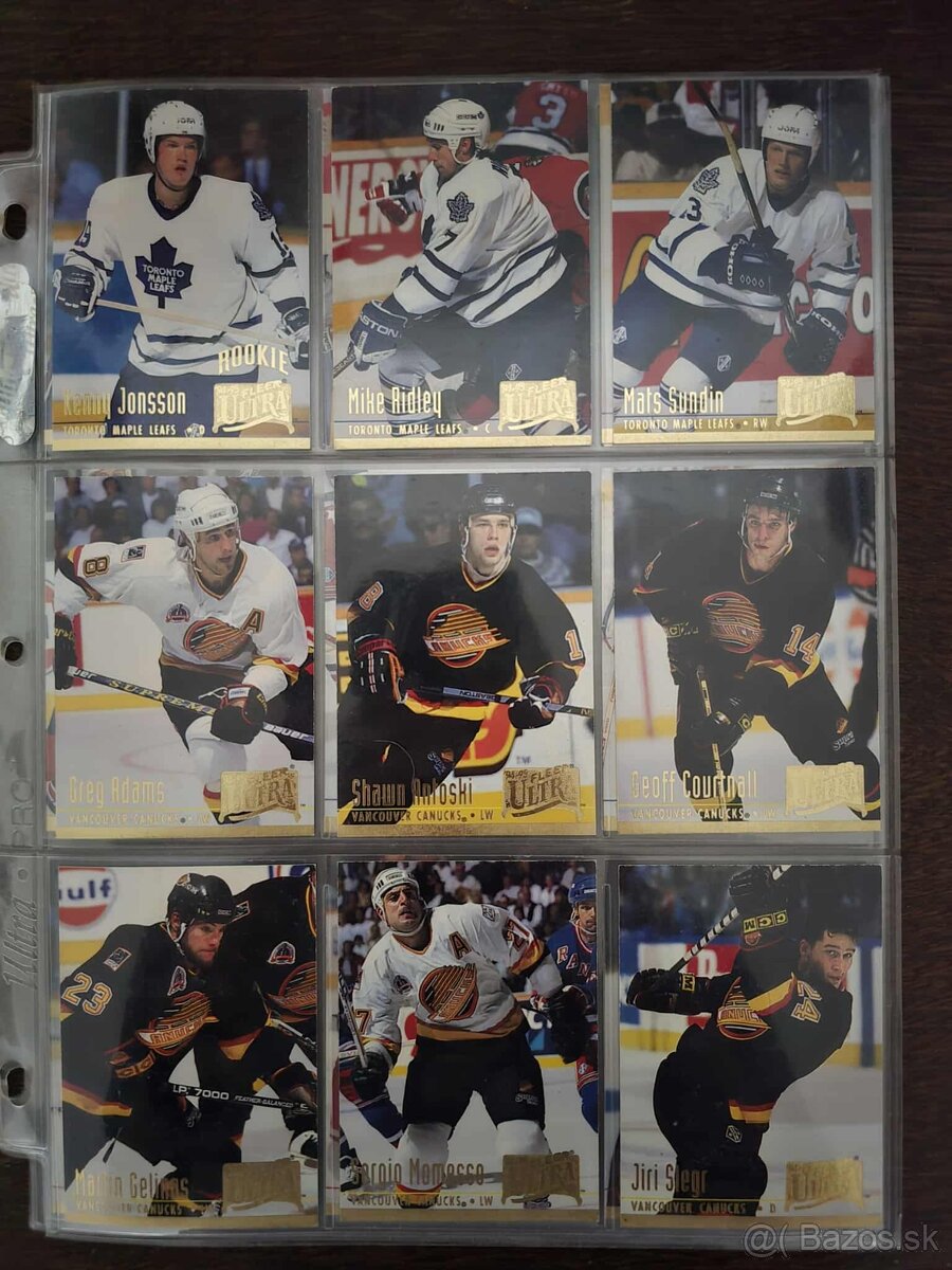 Predám hokejové kartičky ultra fleer 94-95 set druha seria - 15