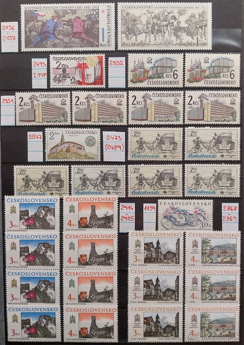 Známky ČESKOSLOVENSKO – 3 - 15