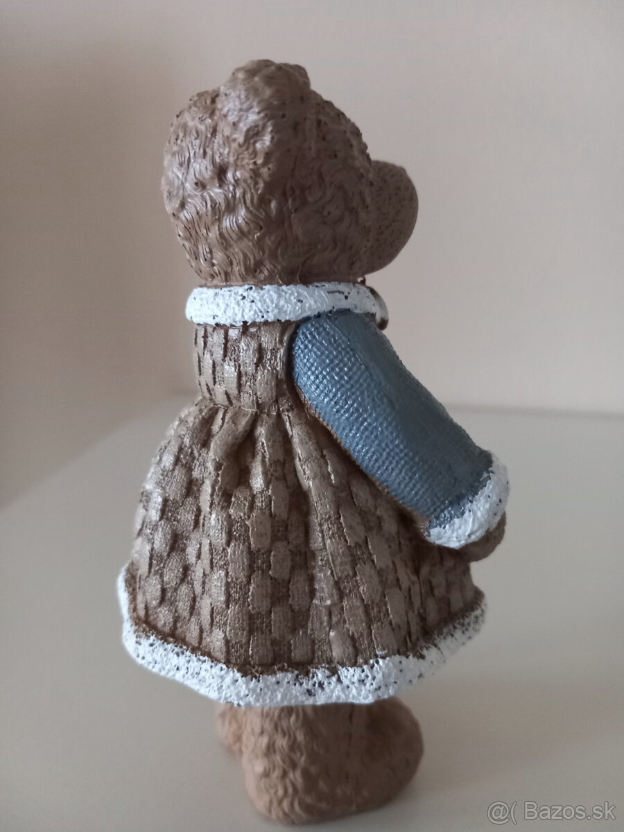 Sada 2ks stojacie keramické medvedíky - párik - 15