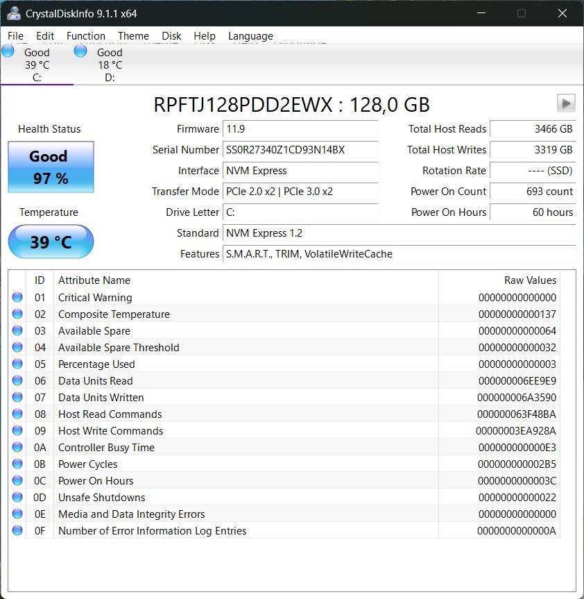 Lenovo Ideapad S340/Intel 5405U/8GB RAM/FHD/SSD+HDD/Podsv.kl - 15