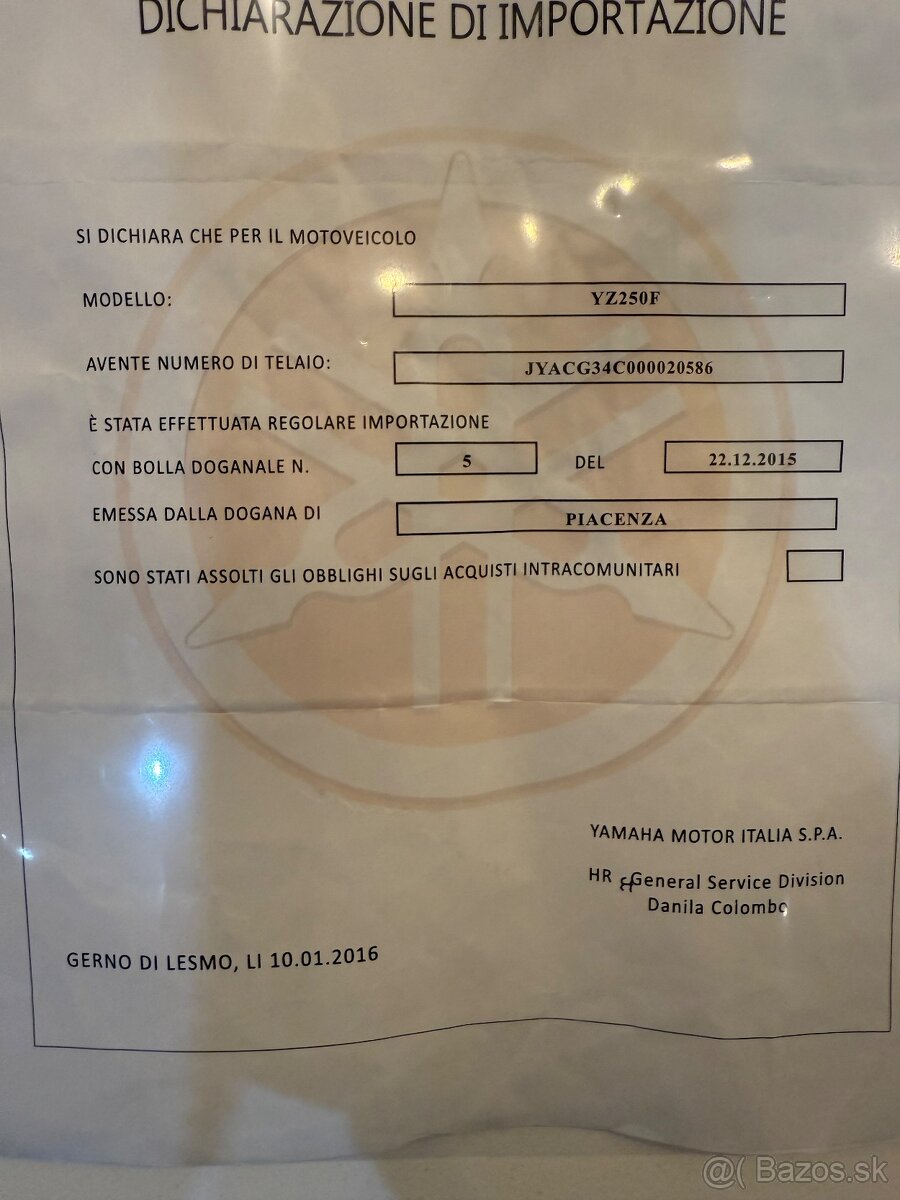 Yamaha yzf 250 - 15