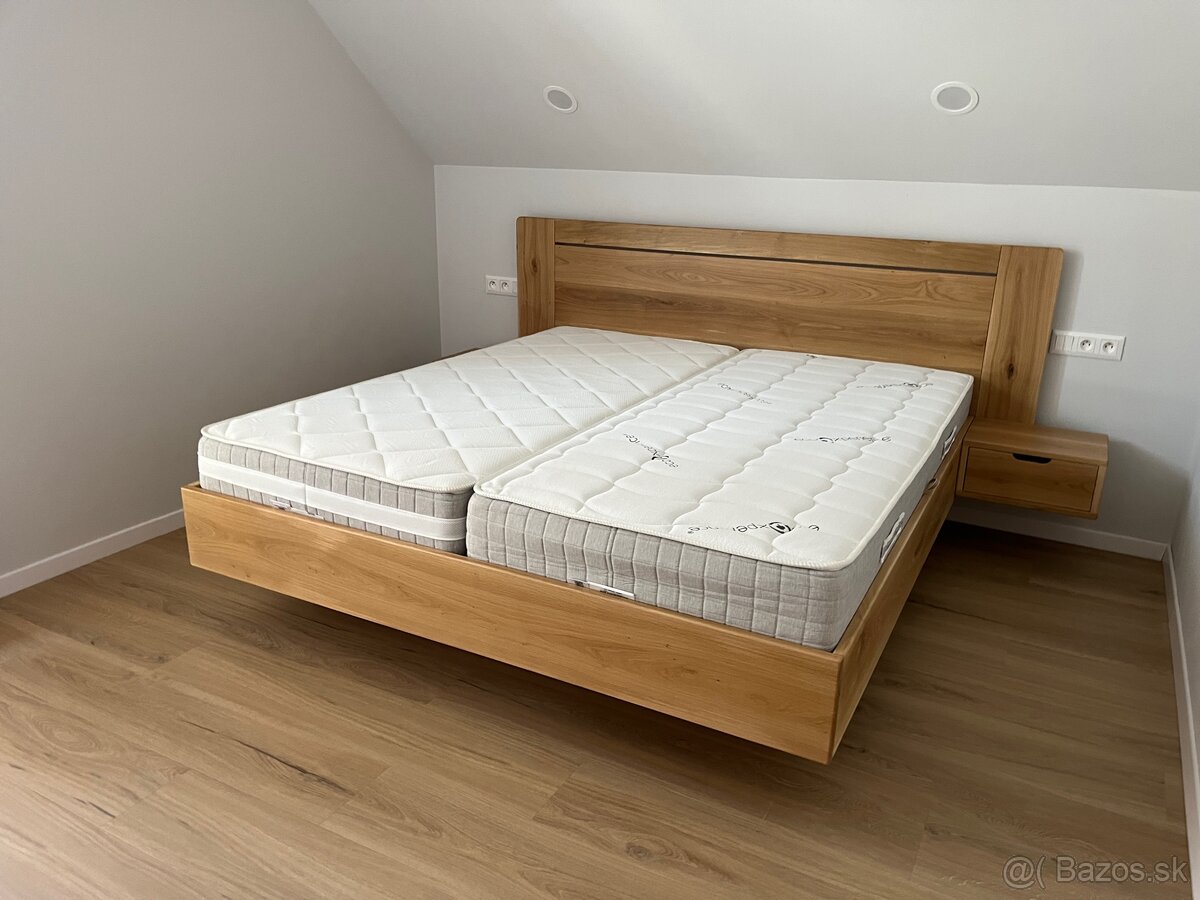 Levitujúca dubová posteľ - 15