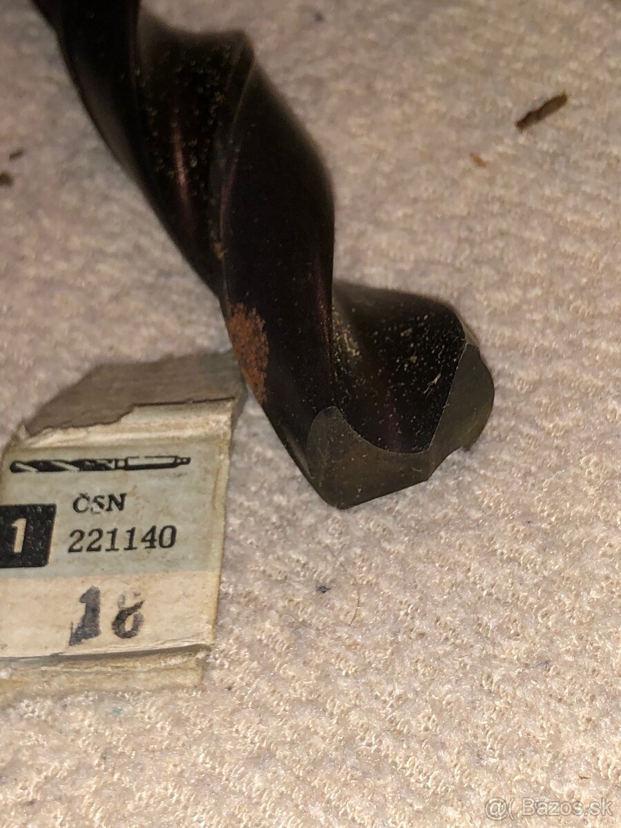 Vrtáky POLDI HSS s kužeľom,skľučovadlo UsJ 20 a redukcie - 15