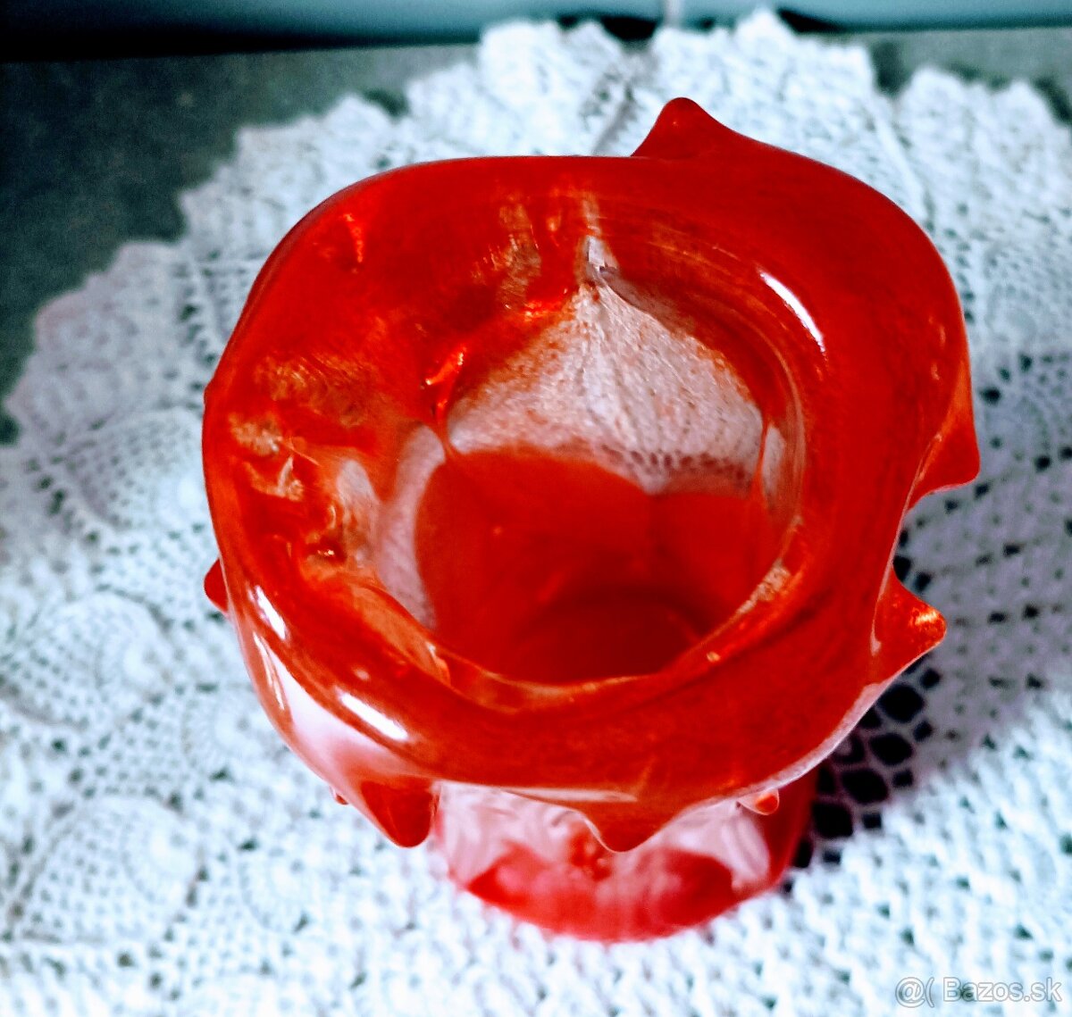 Hutné sklo - misy , váza - 15