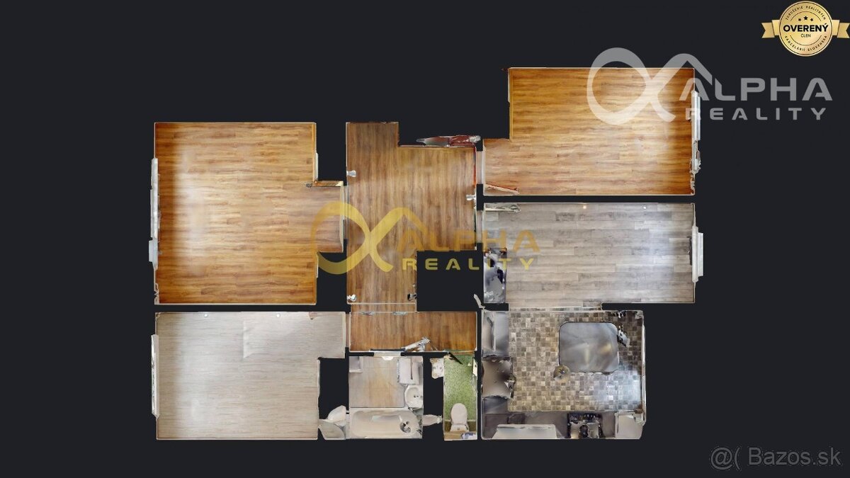 Prenájom: 4 izbový byt s loggiou, sídlisko Mier, Sp.N.Ves - 15