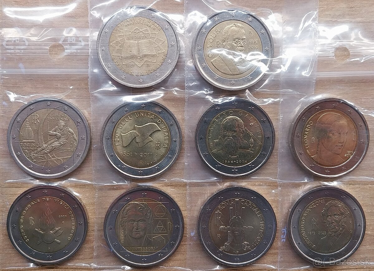 Pamätné 2 EURO - UNC + OBEH - 15