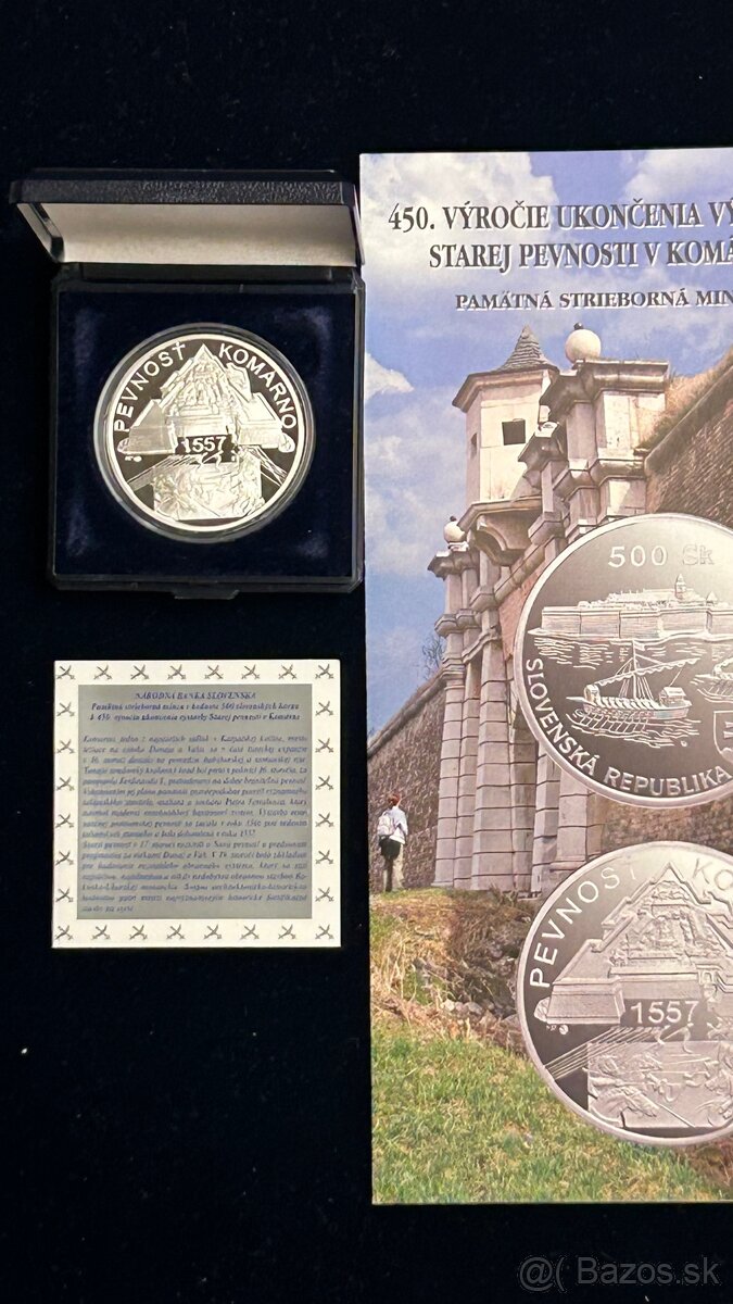 Slovenske mince proof, striebro, korunova mena. - 15