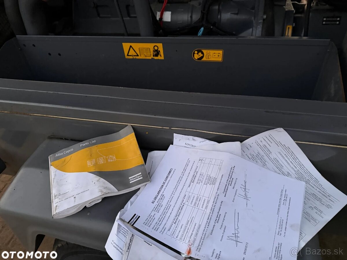 Skrutkový kompresor Atlas Copco XAHS 186 11 m3. Dovezený z N - 15