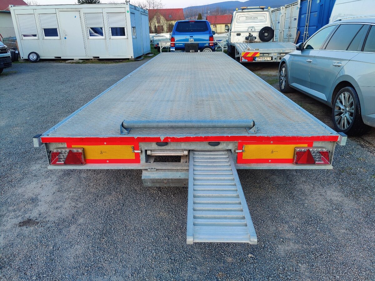 Prívesný vozík - trojnápravové plato - 15