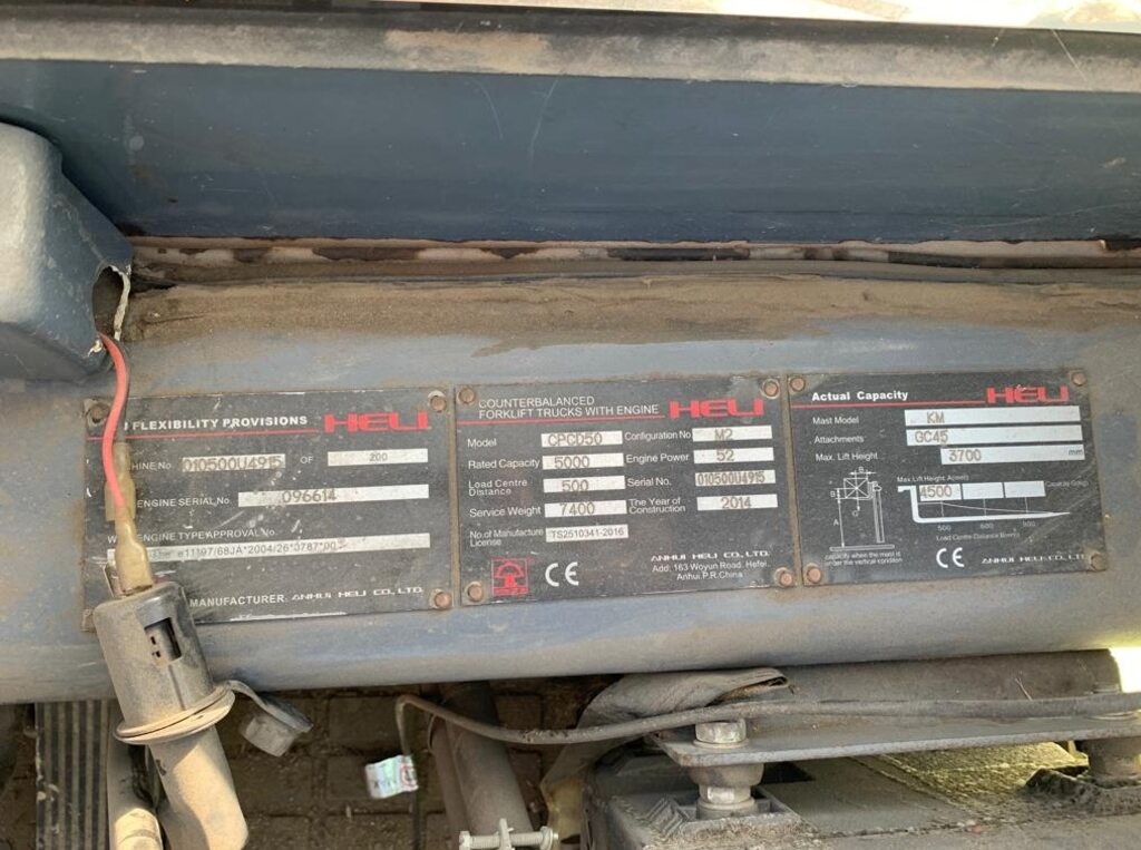 HELI CPCD 50 - vysokozdvižný vozík. - 15