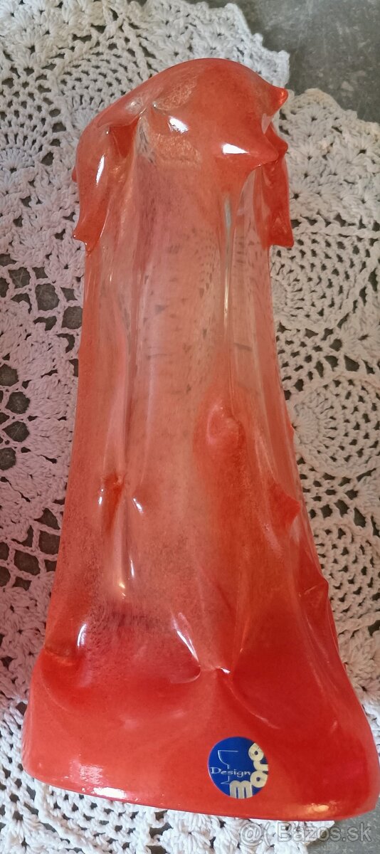 Hutné sklo - váza, misa , popolník - 15