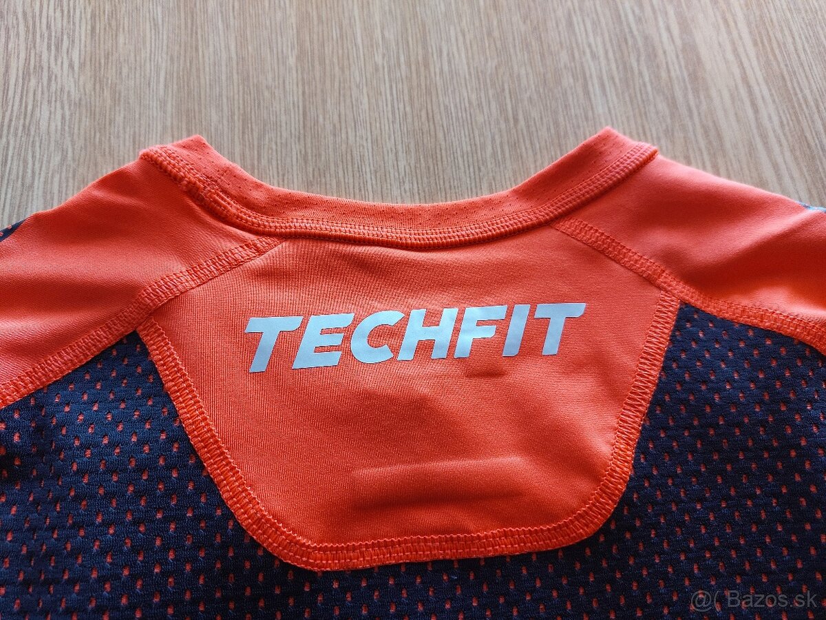 Nové kompresné tričká Adidas TECHFIT (M/L) – Modré/Oranžové - 15