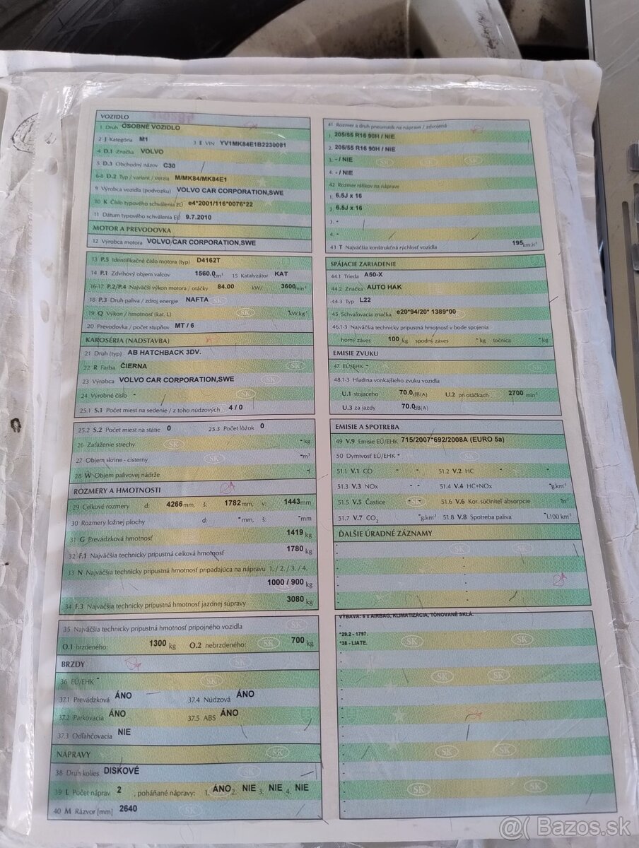 Volvo C30 D2 Kinetic, 84 kW, 6-st. manuál - 15