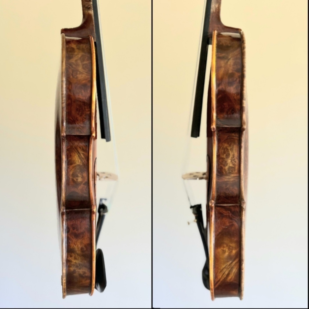 husle 4/4 model Stradivari ( očkový javor) - 15