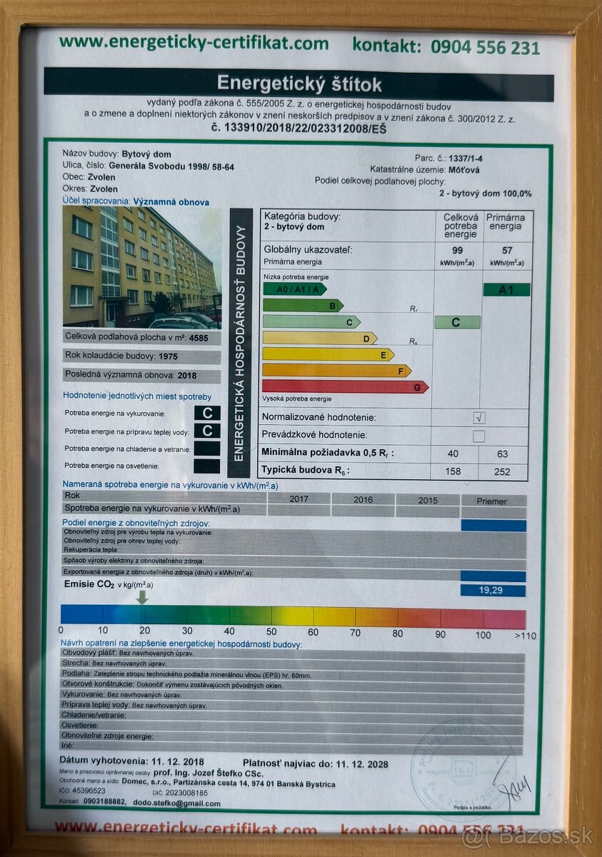 Predam 2-izbovy byt(64m2) s lodžiou a pivnicou - 15