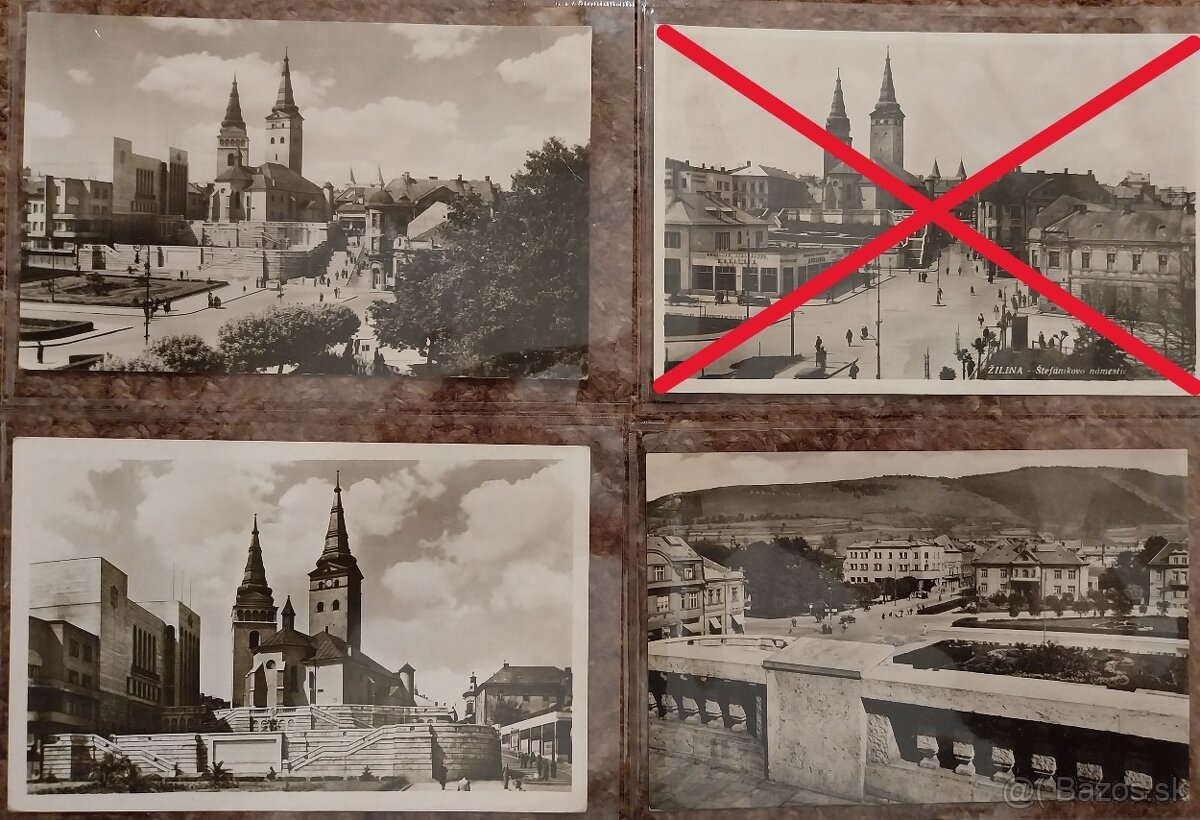 Pohľadnice - ŽILINA (čiernobiele + malý formát) - 15