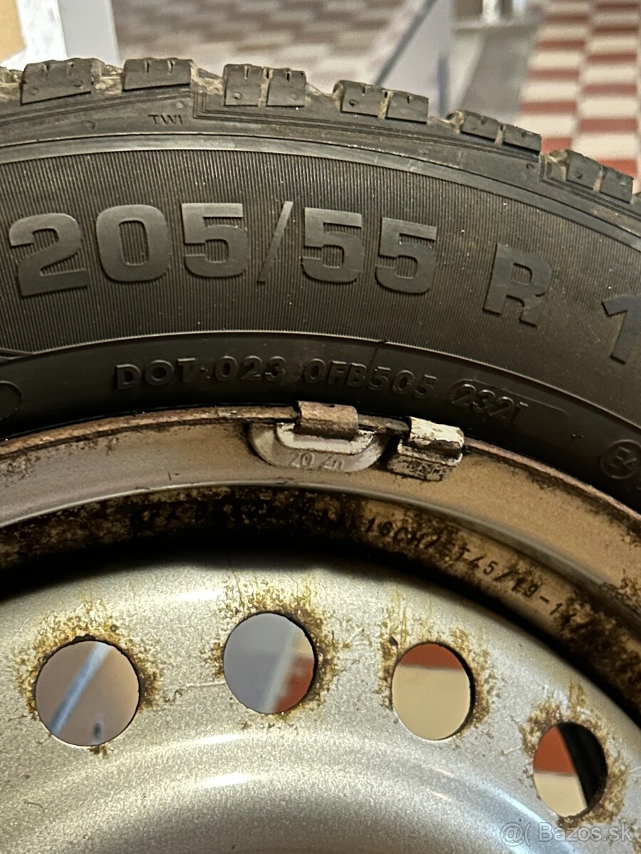Plechové 5x114,3 r16+zimné pneu Vredestein Wintrac 205/55 - 15