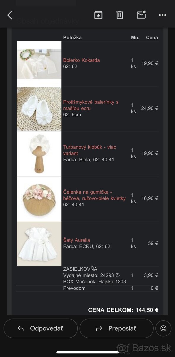 Set oblecenia / Saty na krst / svadbu / oslavu - 15