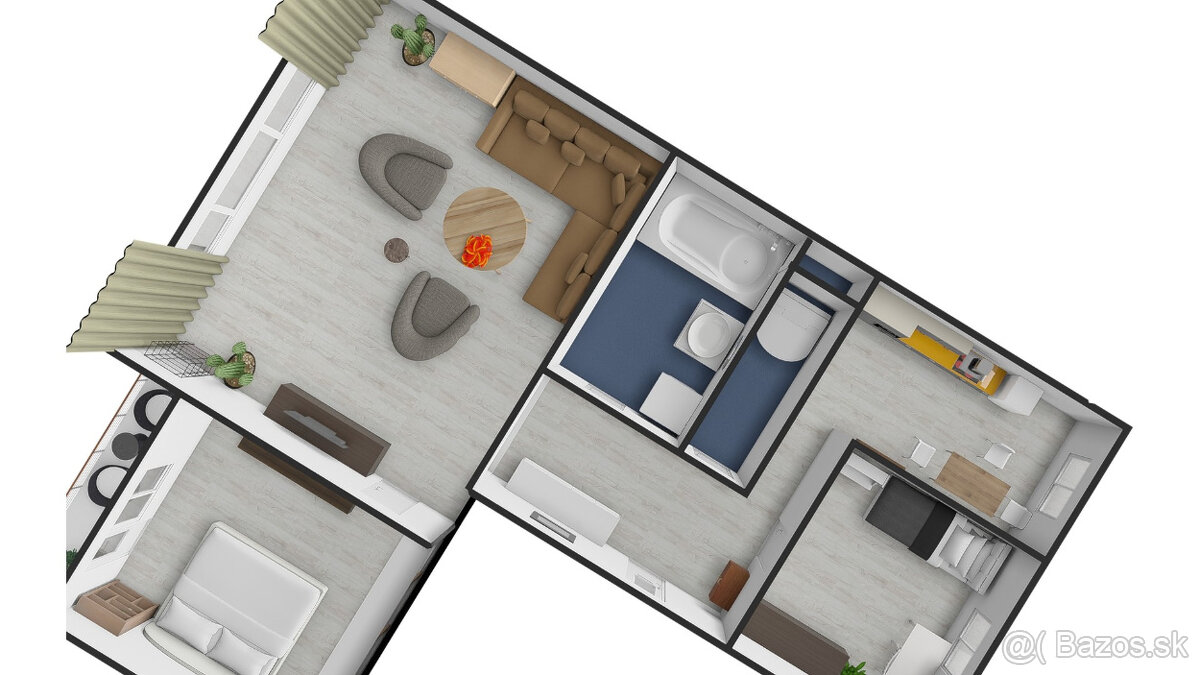 PRENÁJOM Zariadený 3-IZB byt T.Vansovej Nové Zámky pri centr - 15