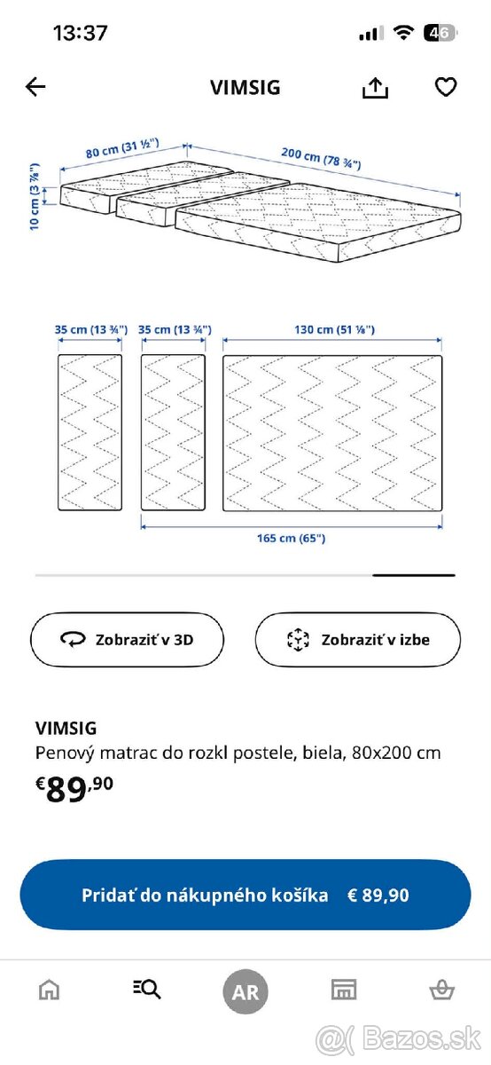 Detská posteľ IKEA s matracom. - 15