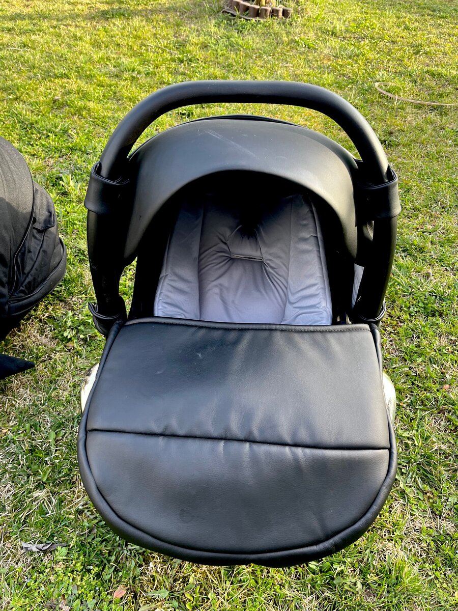 Kočík JUNAMA Exclusive + zadarmo koženný fusak s rukavicami - 15