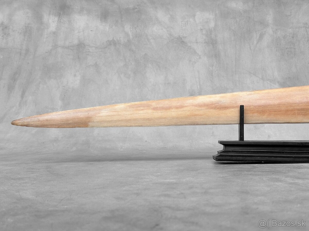 Ručne vyrezávaný Meč z mečúňa na stojane - Tiger a Drak 89cm - 15