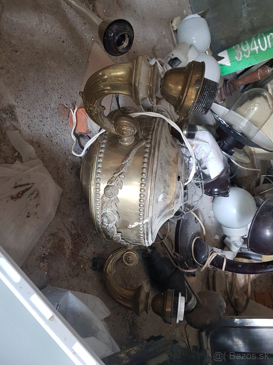 predam stare mosadzne lustre,industrialne lampy - 15