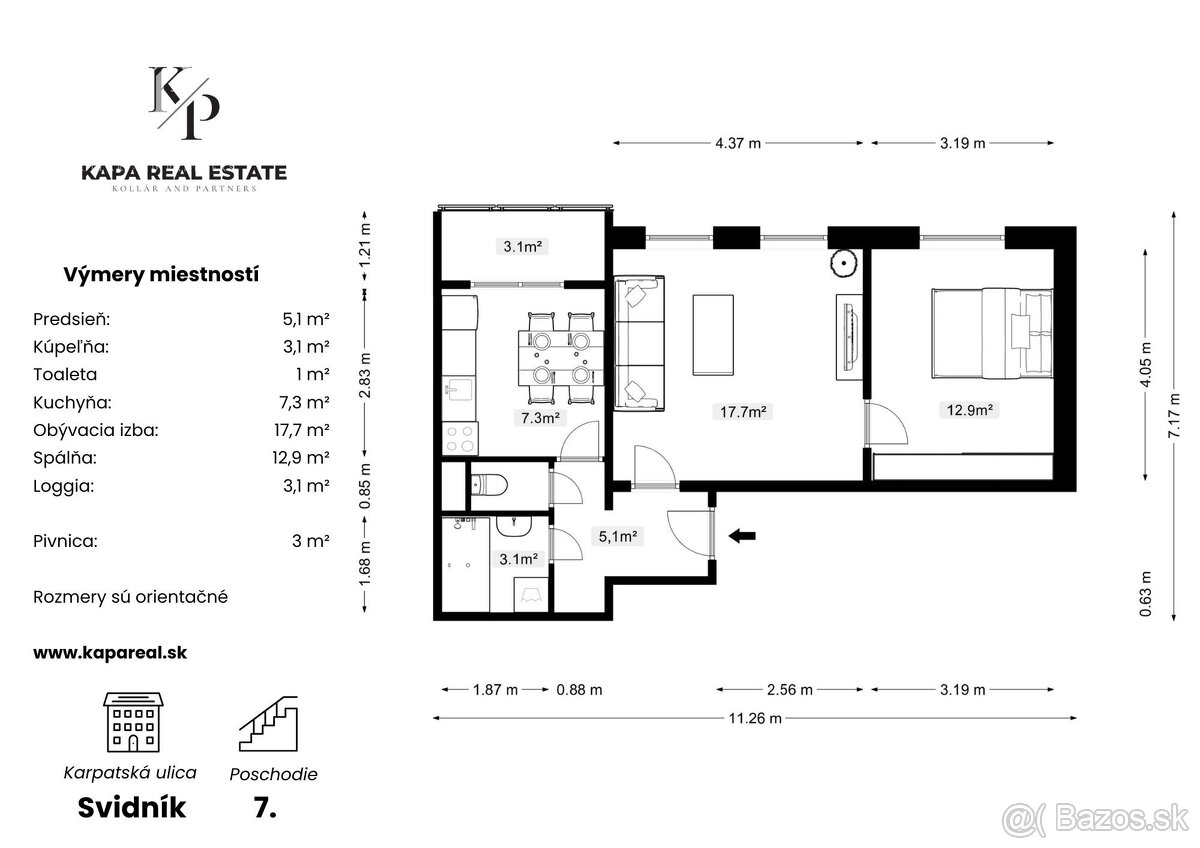 2-izbový byt na predaj, Karpatská ulica, Svidník - 15